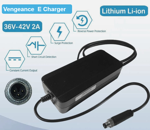 36v pin charger - 3-pin, for