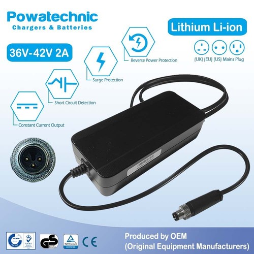 42v bolt pin charger - 2a, for